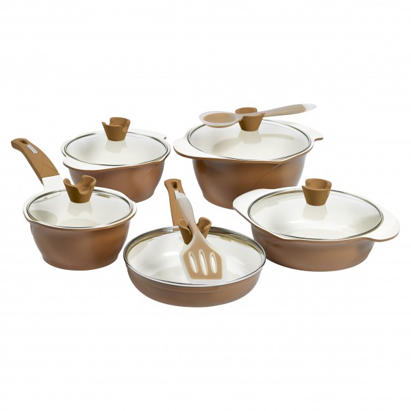 Stainless steel pots no aluminum 0.6, ceramic non stick cookware for